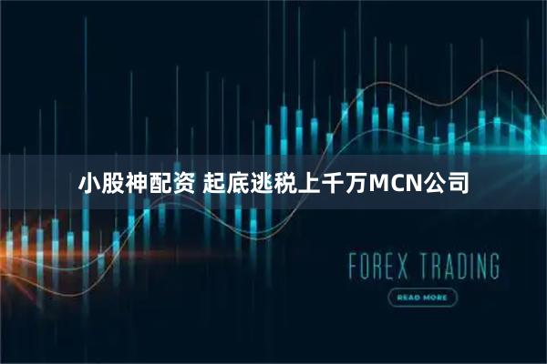 小股神配资 起底逃税上千万MCN公司