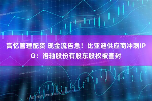高忆管理配资 现金流告急！比亚迪供应商冲刺IPO：洛轴股份有股东股权被查封